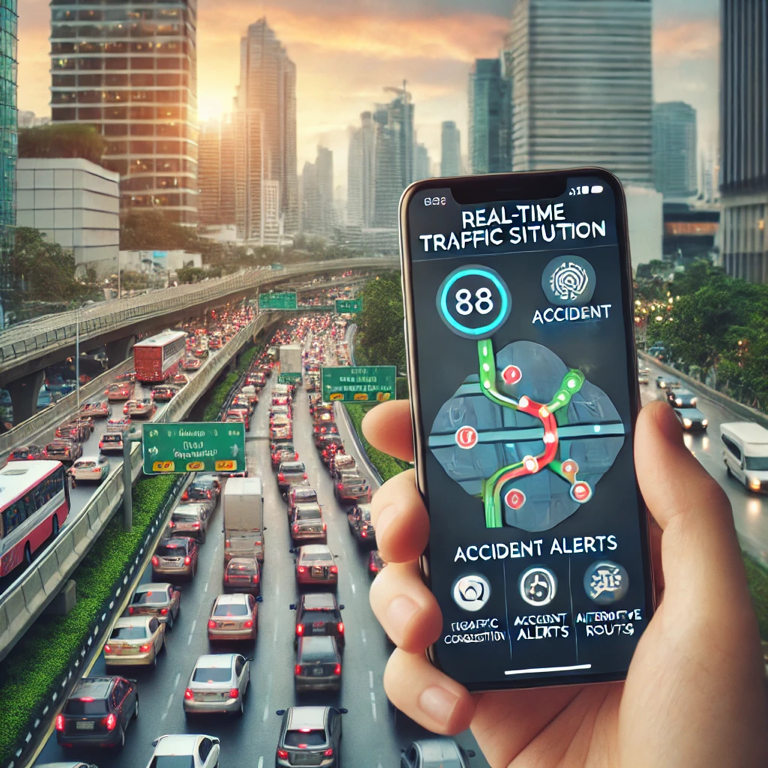 실시간 교통 상황, 교통 정보, 안전 운전, 도로 교통, 교통 체증