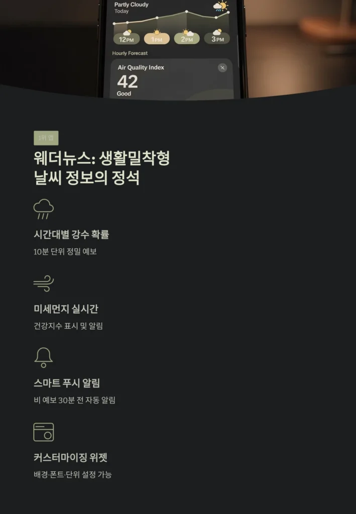 웨더뉴스: 생활밀착형날씨 정보의 정석