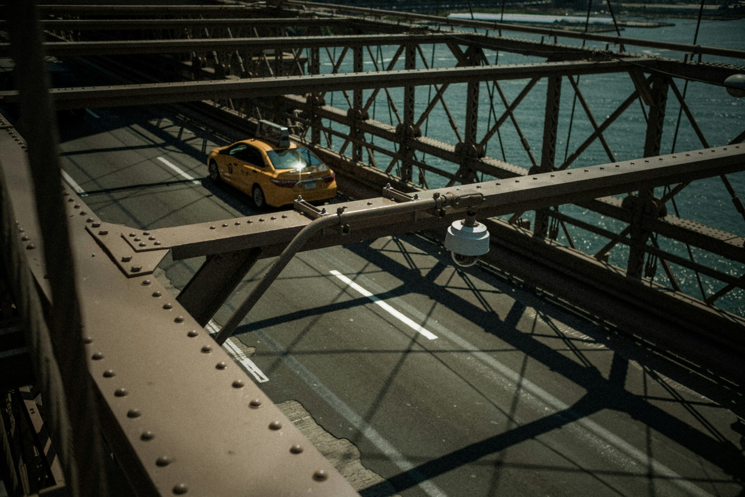 car on bridge