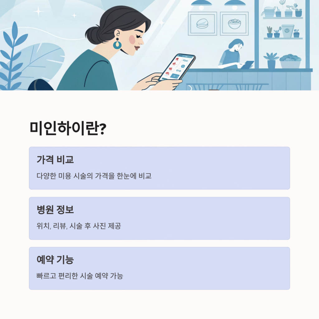 미인하이: 피부, 성형, 쁘띠, 다이어트 시술을 가격 비교로 똑똑하게 선택하세요!