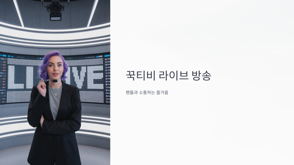 꾹티비 - 라이브 방송, 팬들과 소통하는 즐거움