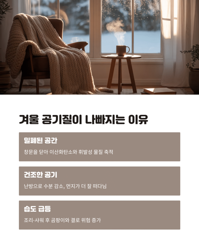 겨울철 실내공기질, 숨 쉬기 편한 집 만들기