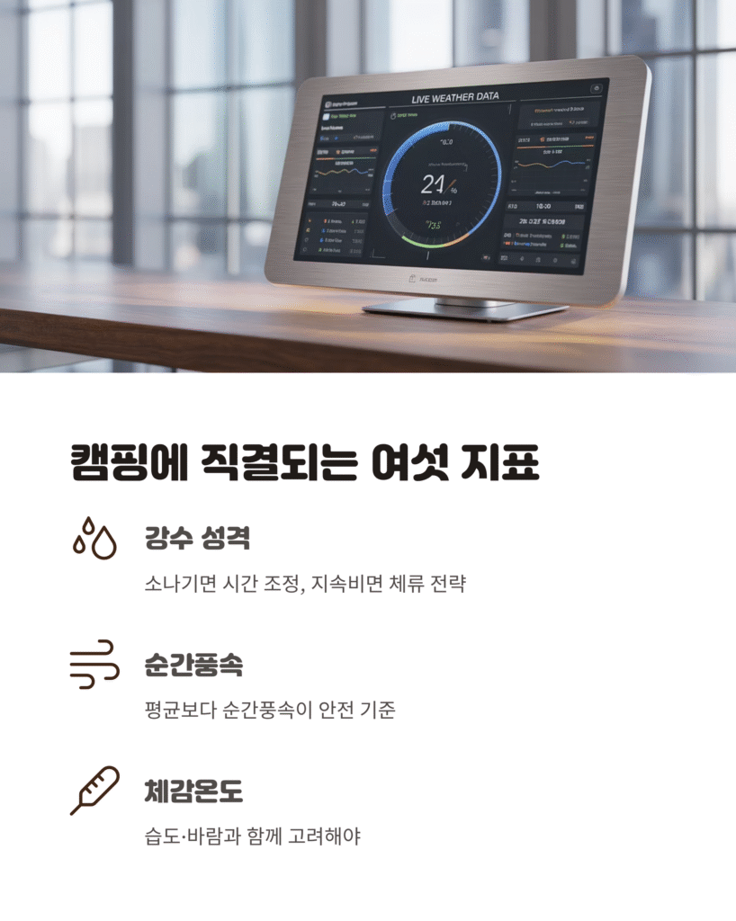 기상정보로 완벽하게 짜는 캠핑 스케줄 가이드