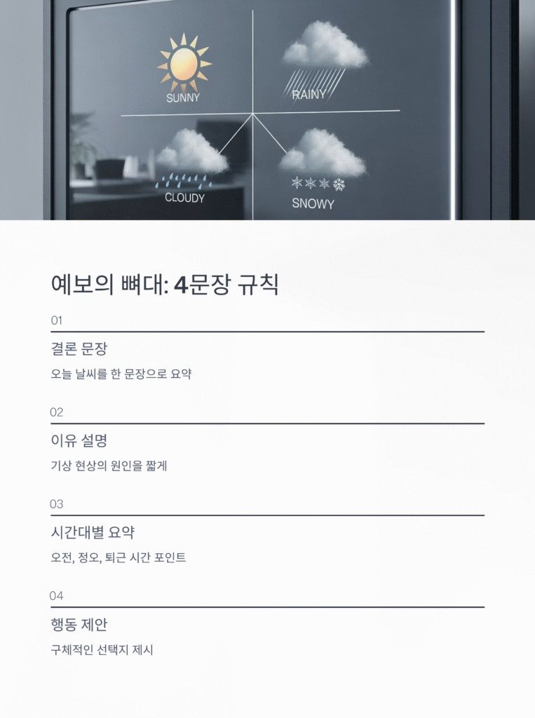 기상 정보, 날씨 캐스터처럼 예보 말하기 훈련 로드맵