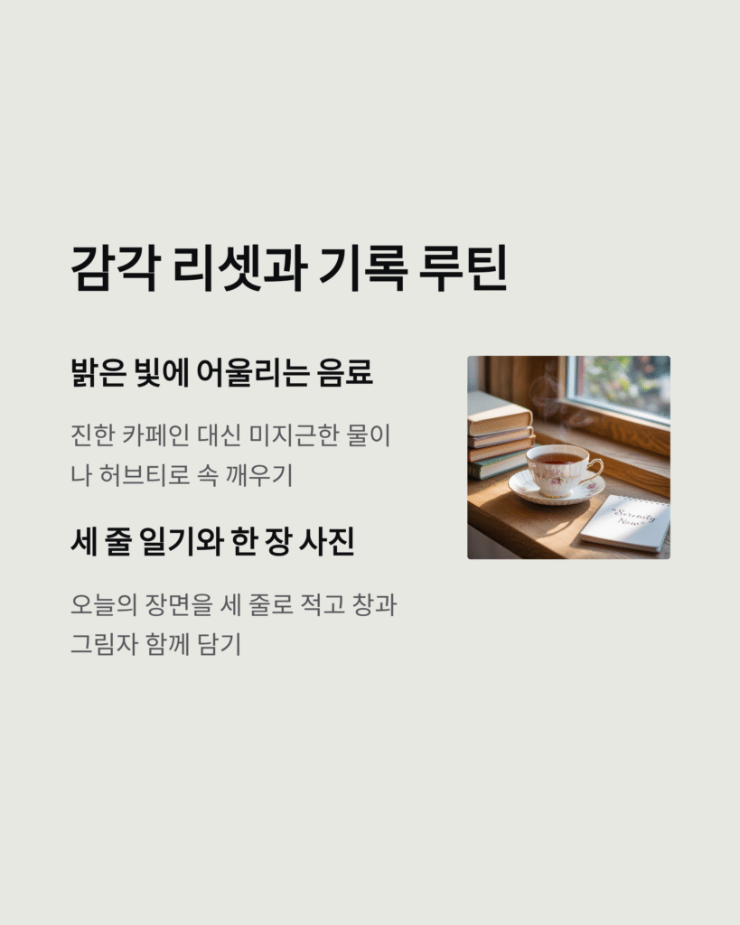 햇살 좋은 날, 마음 가벼워지는 루틴 15