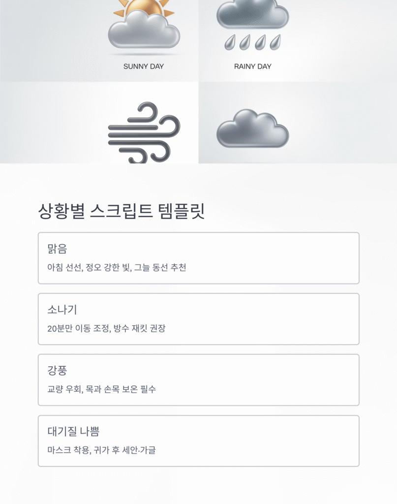 기상 정보, 날씨 캐스터처럼 예보 말하기 훈련 로드맵