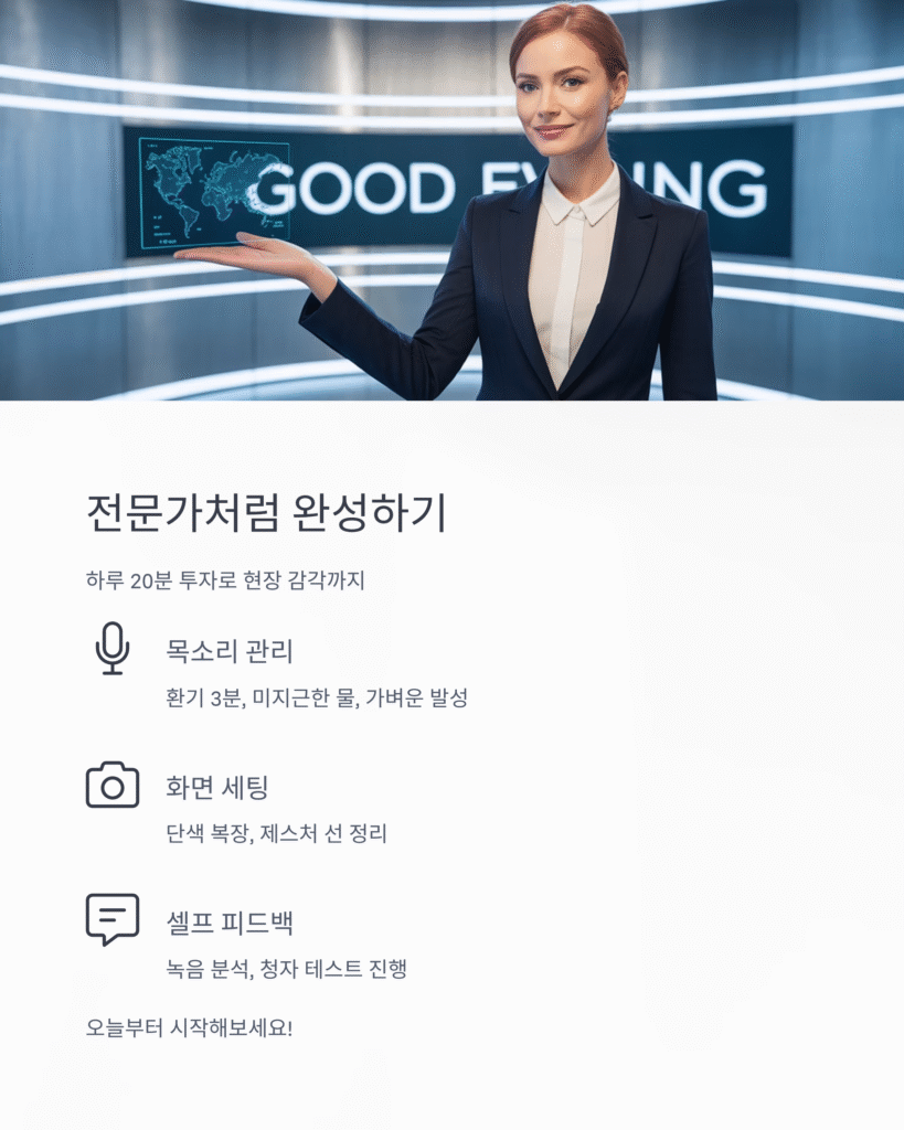기상 정보, 날씨 캐스터처럼 예보 말하기 훈련 로드맵