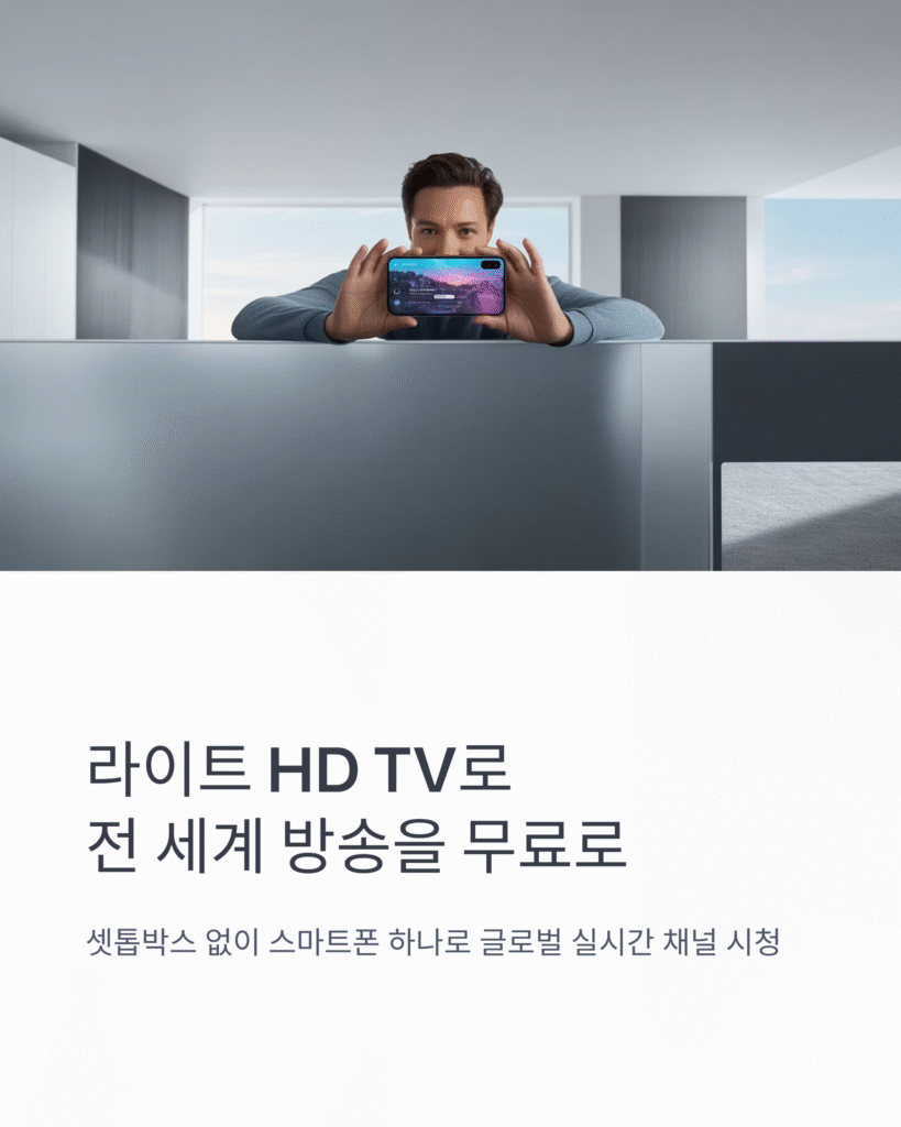 📺 라이트 HD TV: 온라인 TV 채널 | 무료 IPTV로 즐기는 글로벌 실시간 방송 (2025 최신 가이드)