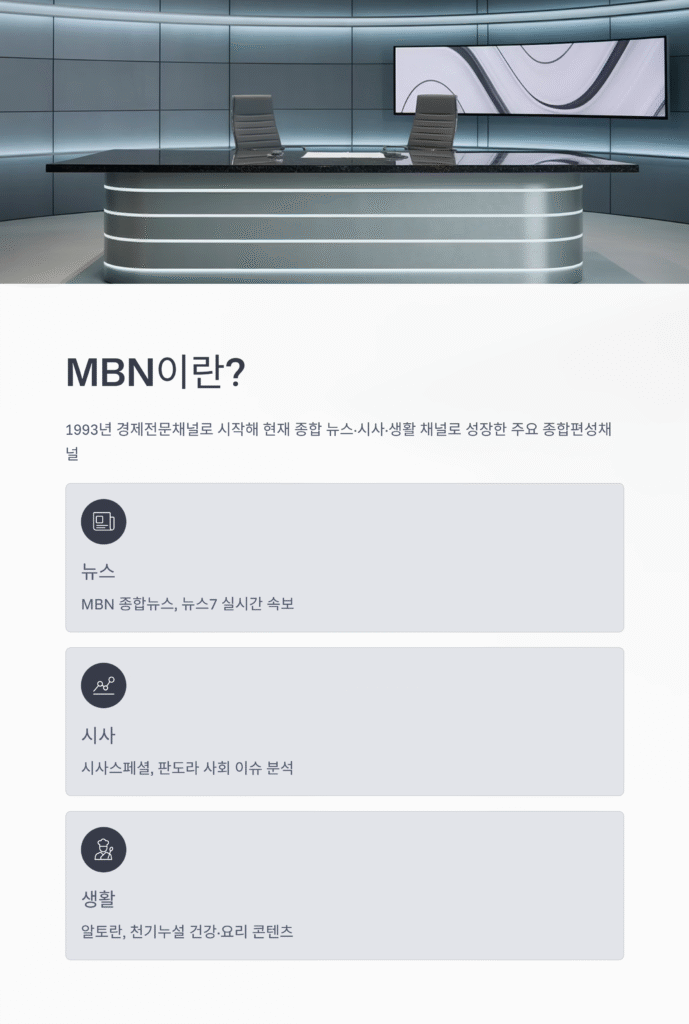 📰 MBN 매일방송 - 실시간 방송, 뉴스, 다시보기, 무료 클립까지! 2025년 최신 시청 가이드