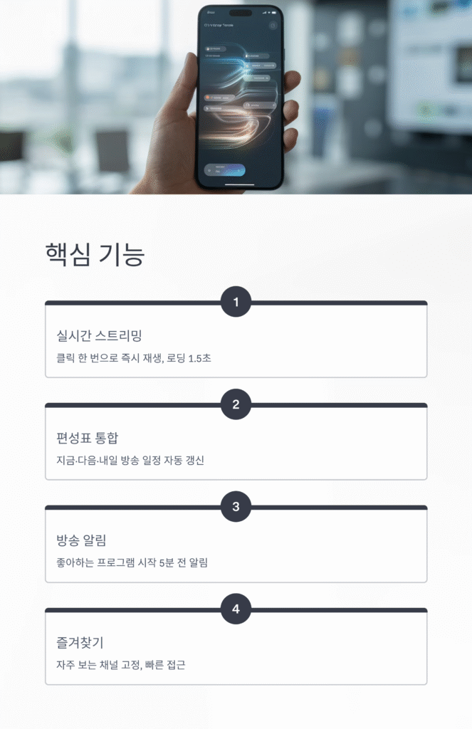 TV의 달인 - 실시간TV, 편성표, 채널정보 | 무료로 즐기는 스마트 방송 가이드