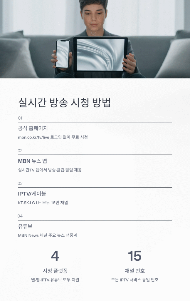 📰 MBN 매일방송 - 실시간 방송, 뉴스, 다시보기, 무료 클립까지! 2025년 최신 시청 가이드