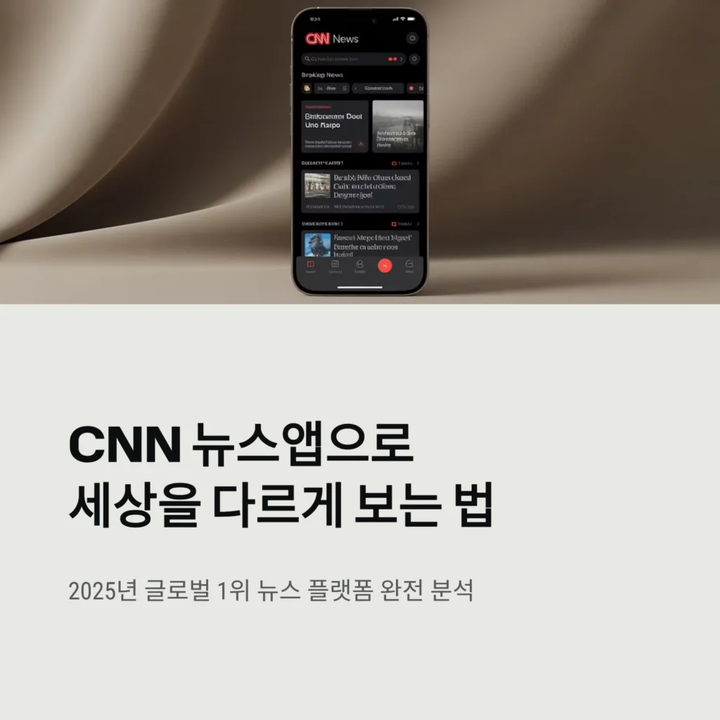 CNN Breaking US & World News 앱 리뷰 – 실시간 속보·영상 뉴스까지 한눈에 (2025 최신)