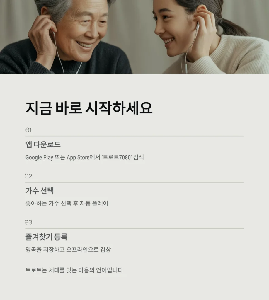 트로트 7080: 트로트 7080 노래 모음 - 100% 무료 트로트 앱