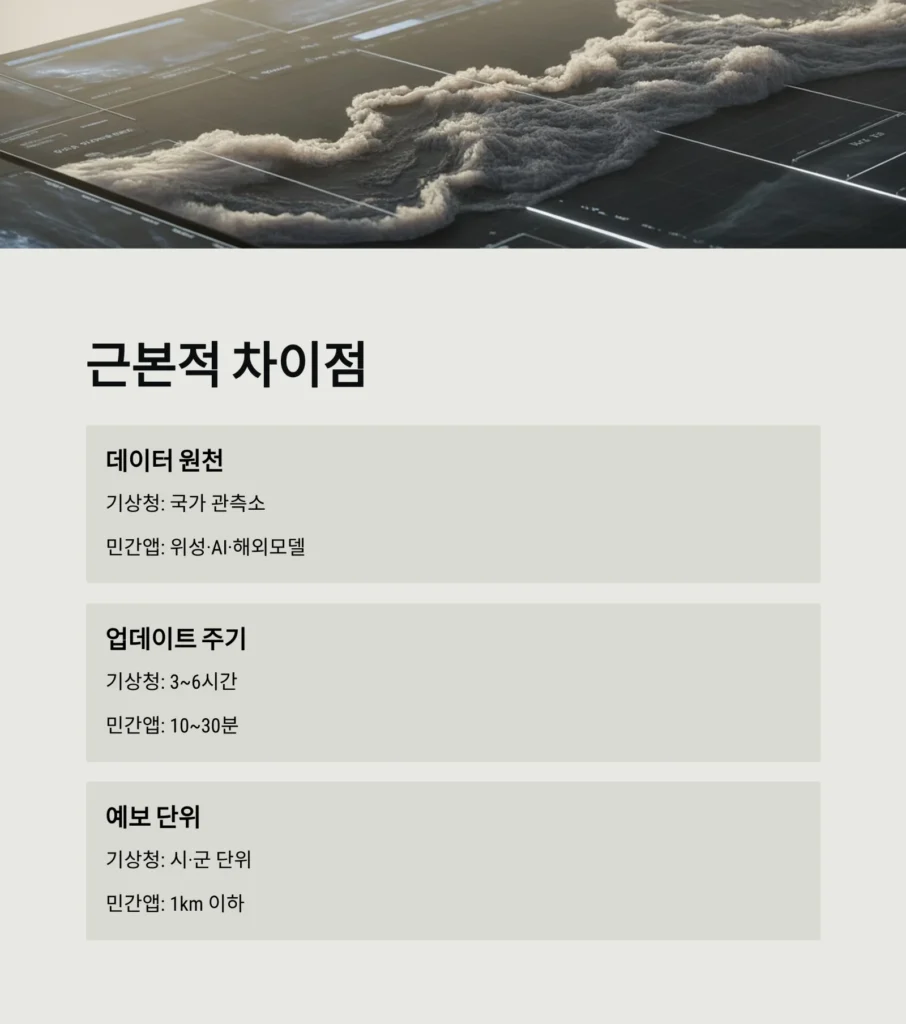 민간 날씨 앱 vs 기상청, 무엇을 언제 믿을까|2025 최신 비교 분석