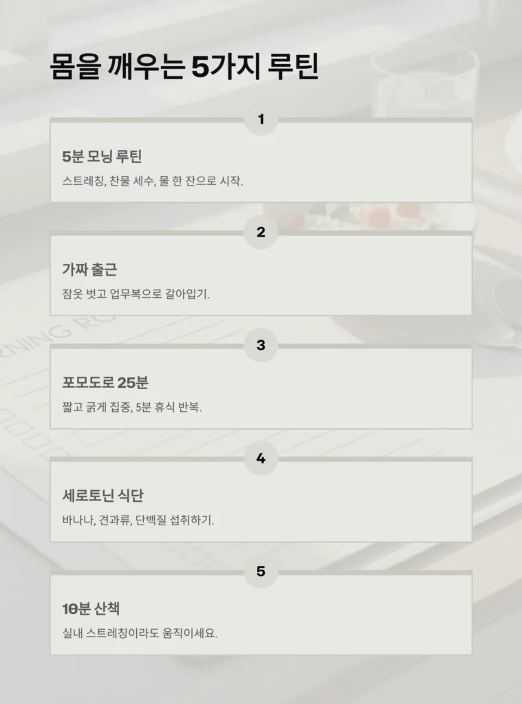 흐린 날 생산성이 떨어지는 과학, 루틴으로 되돌리는 법｜2026년 가이드