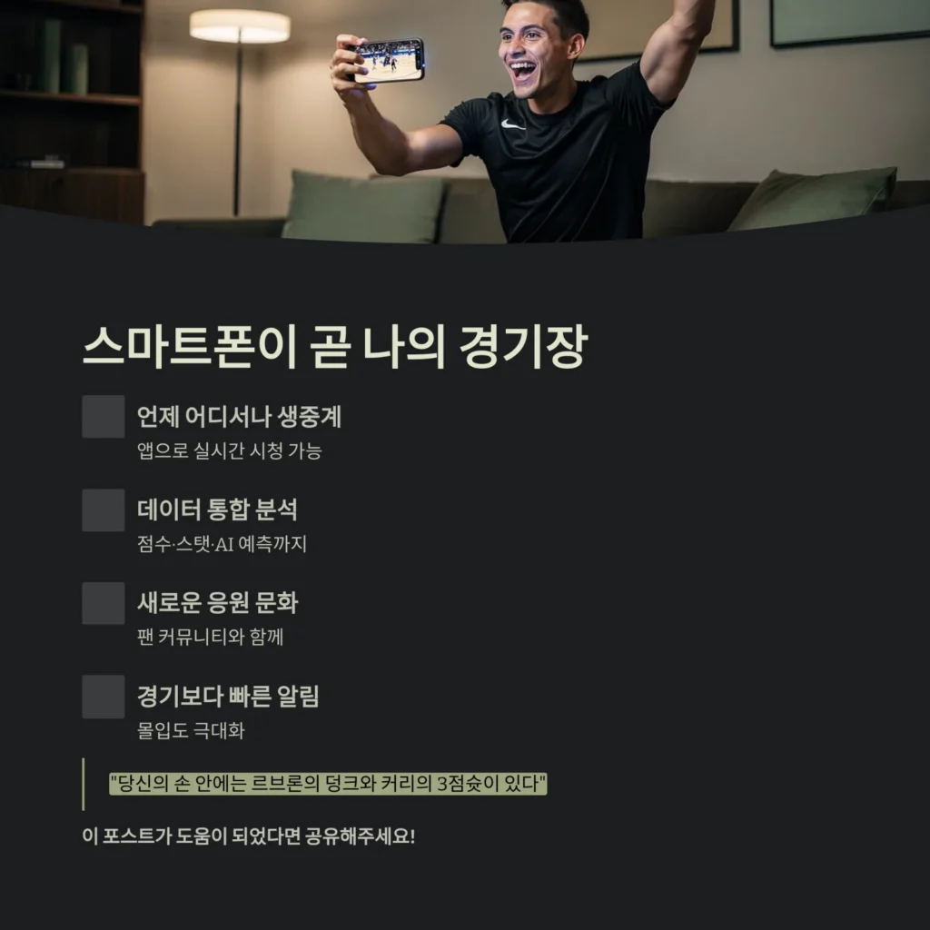 스마트폰이 곧 나의 경기장