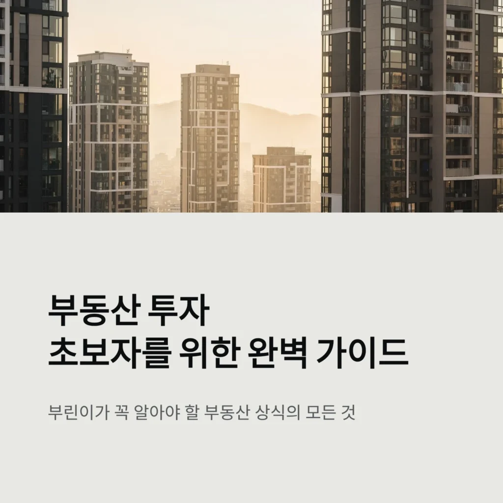 부동산 투자초보자를 위한 완벽 가이드