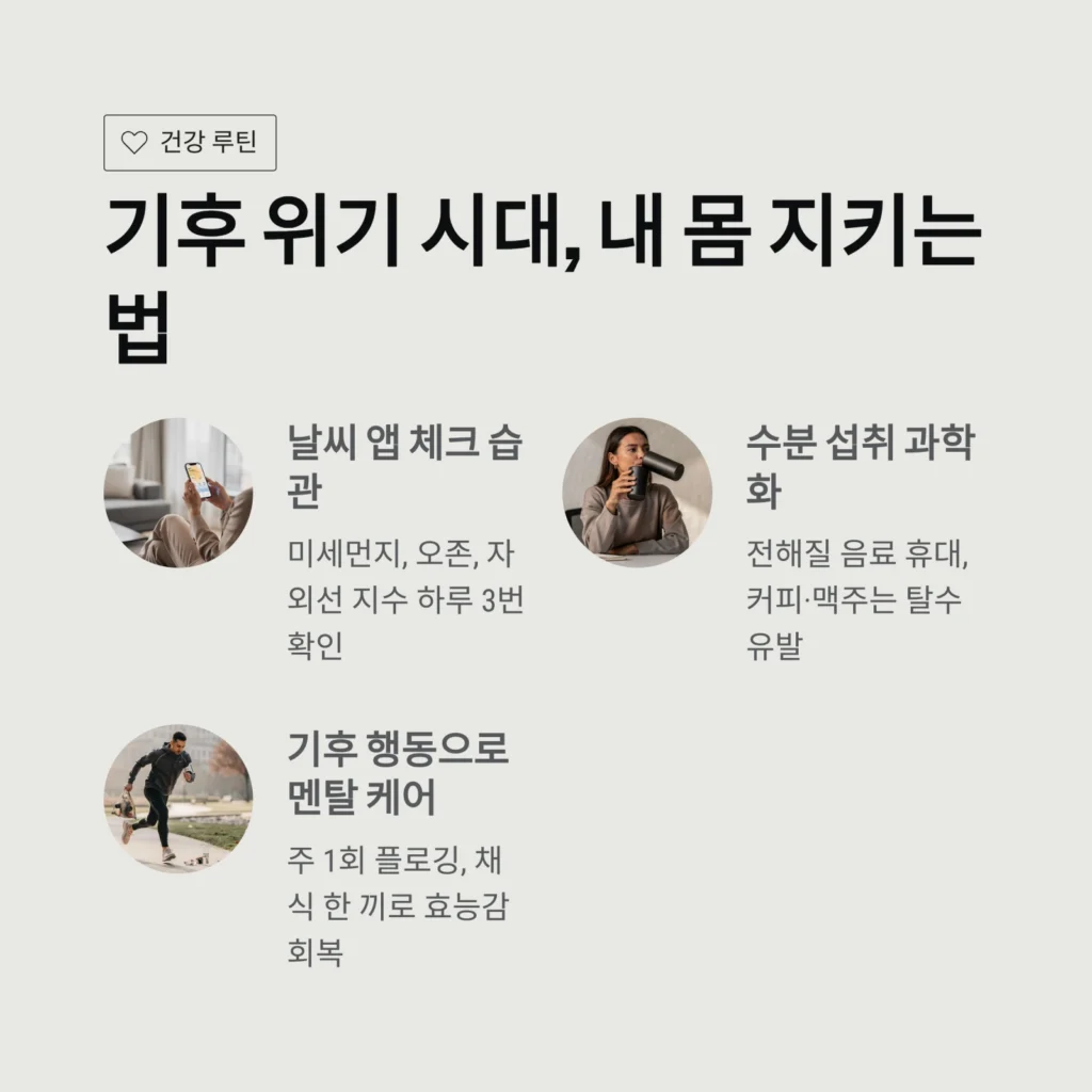 기후 위기 시대, 내 몸 지키는 법