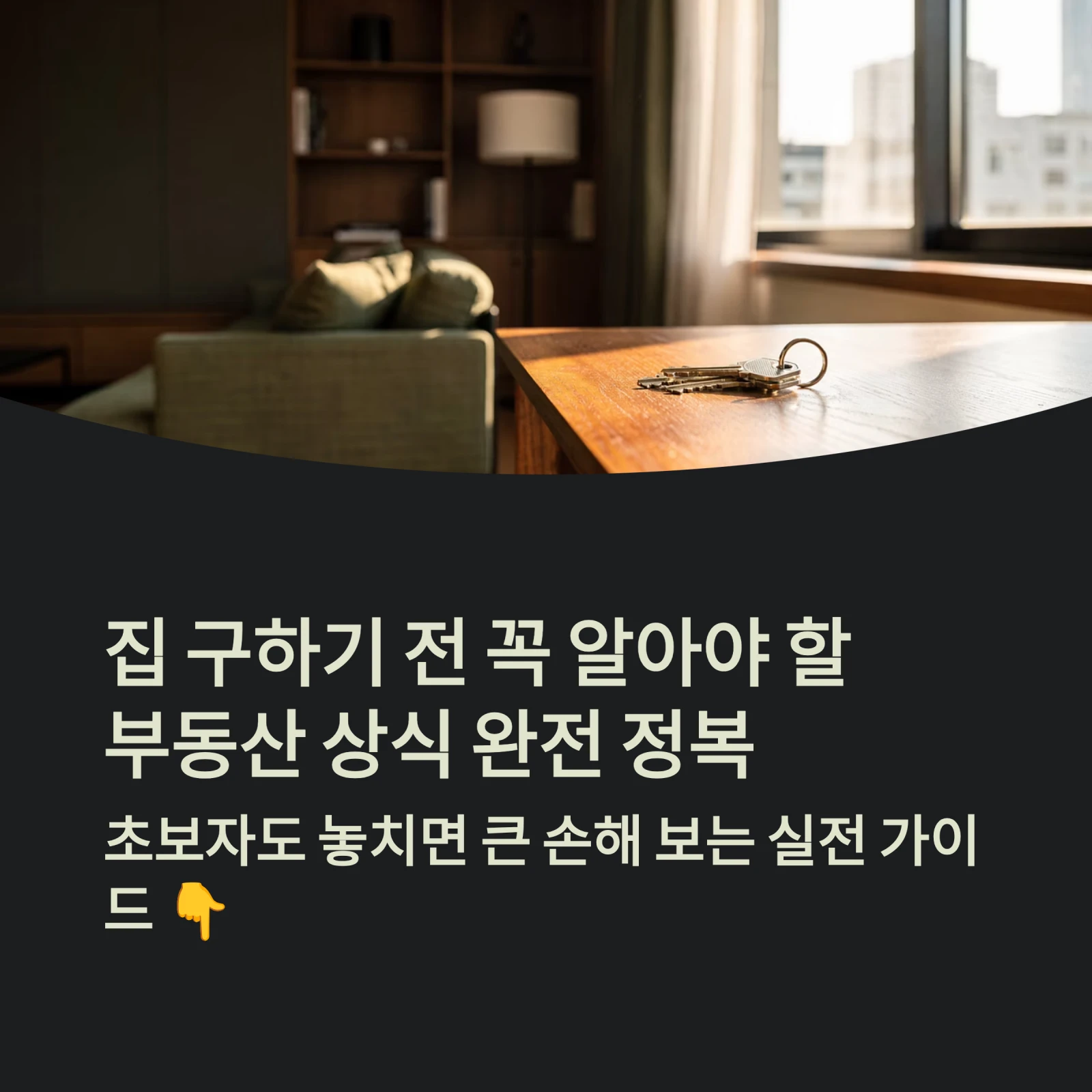 집 구하기 초입 점검 포인트