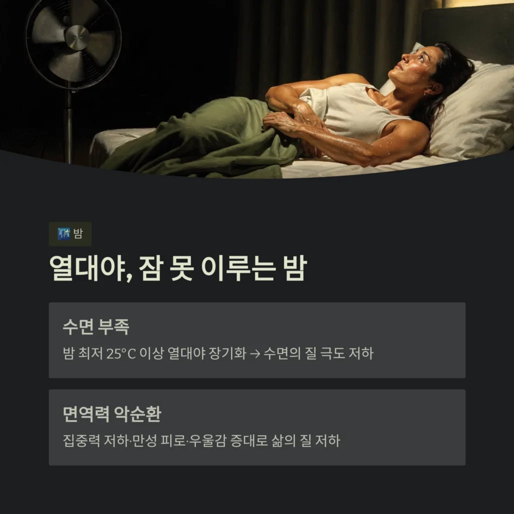 열대야, 잠 못 이루는 밤