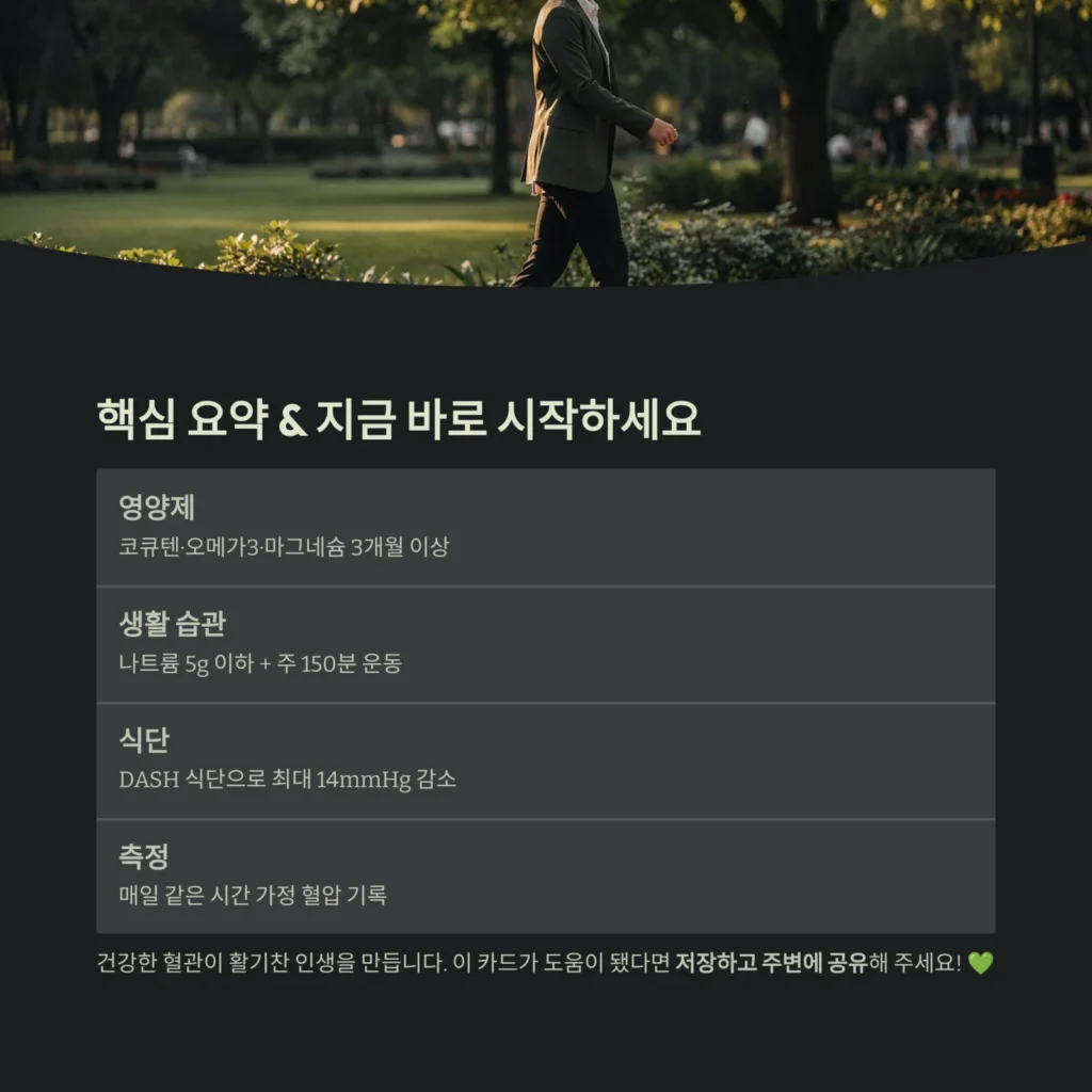 고혈압 관리 지금 바로 시작하세요

