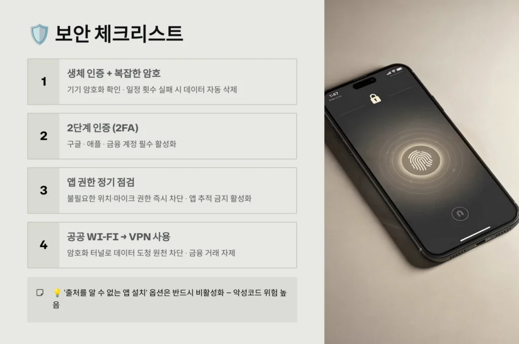 보안 체크리스트