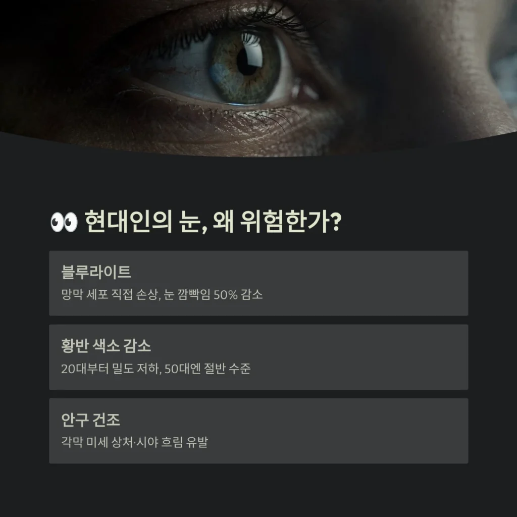 현대인의 눈, 왜 위험한가?