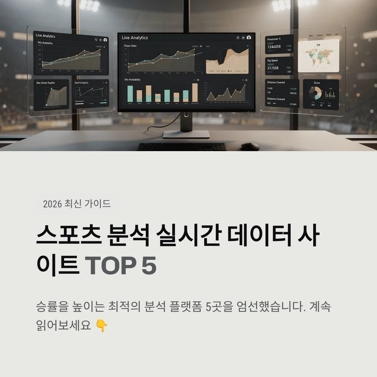 스포츠 분석 실시간 데이터 사이트 TOP 5