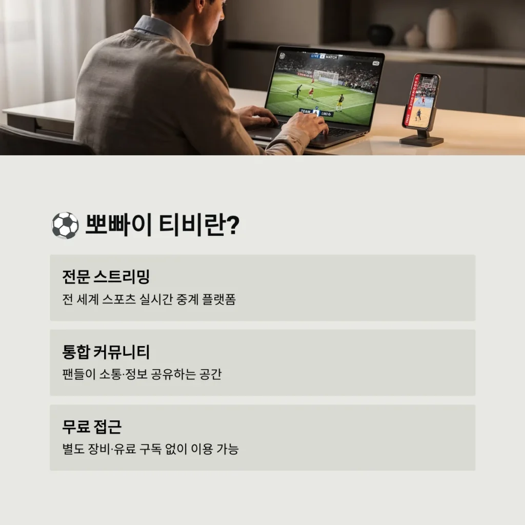 뽀빠이 티비 완벽 가이드: 실시간 스포츠 중계와 고화질 시청의 모든 것 2 뽀빠이 티비란?