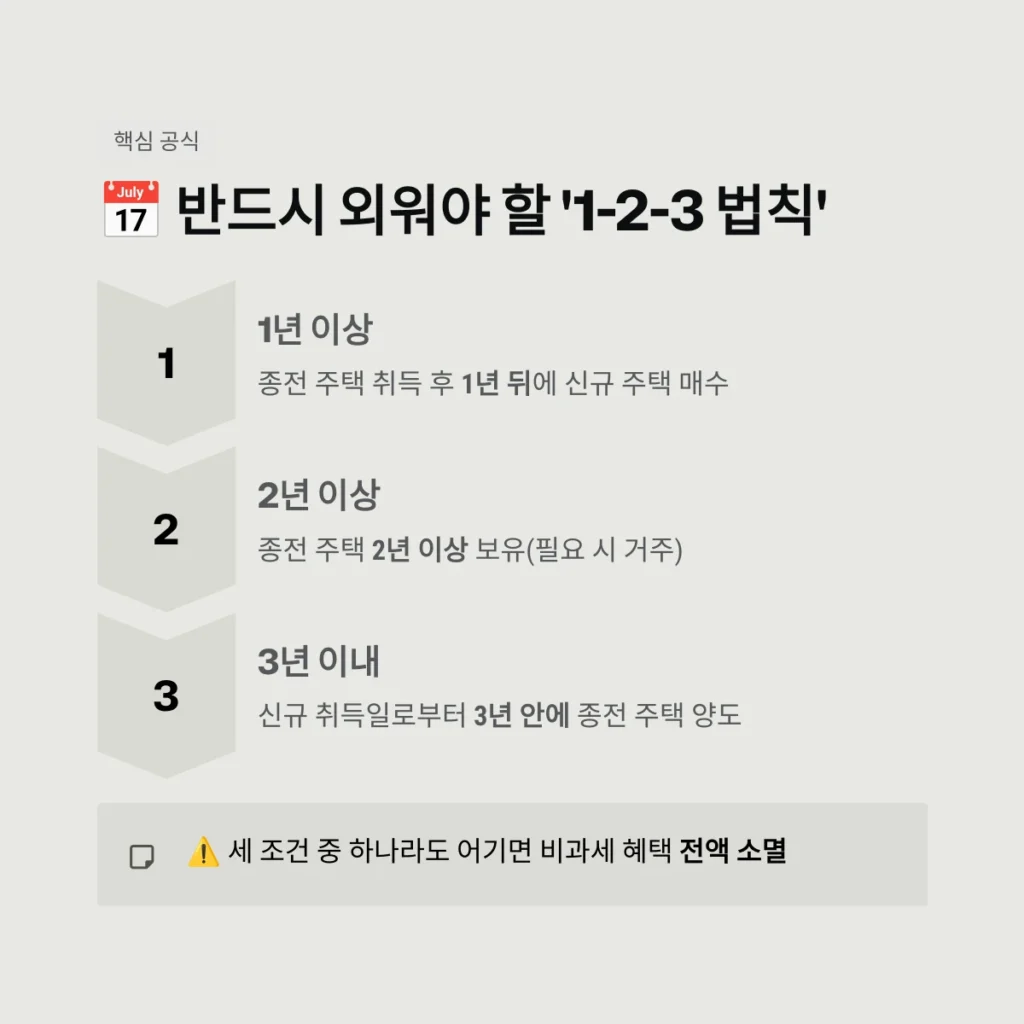 반드시 외워야 할 '1-2-3 법칙'