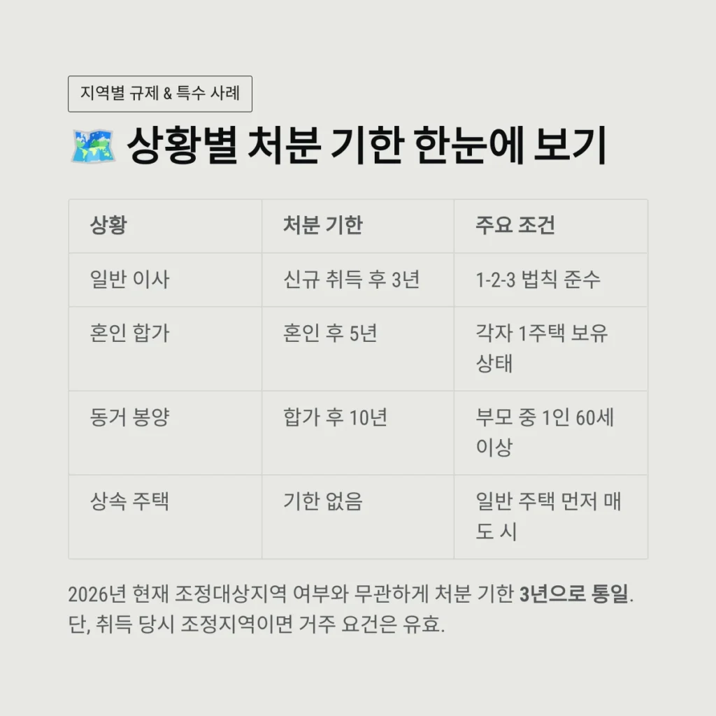 상황별 처분 기한 한눈에 보기